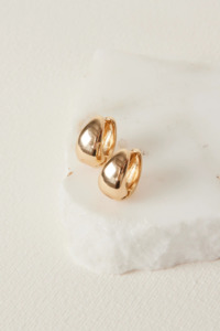 Jewellery 2: Chunky Oval Gold Earrings