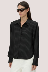 Varda Shirt | Black Cream Stripe