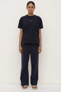 Tees: Atelier Logo Tee | True Navy White