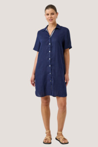 Sale: Studio Short Shirt Dress | Indigo