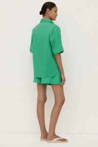 Joni Short Sleeve Shirt | Bright Green