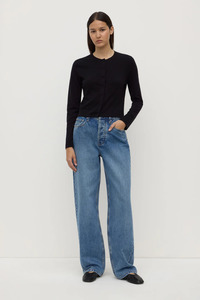 Assembly: Tilly Cotton Cashmere Cardigan | Black