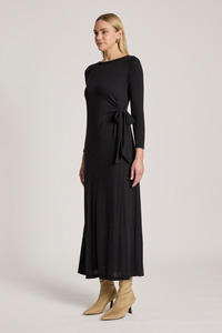 Maxi Dresses: Aria Tie Maxi Dress | Black