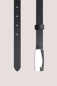 Porter Jewellery: Plate Belt | Noir/Silver