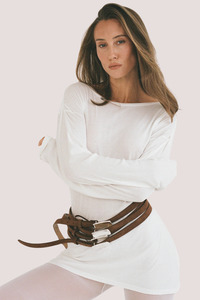 Plate Belt | Mocha Mousse/Silver