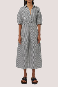 Camilla And Marc: Flynn Cocoon Dress | Charcoal/White