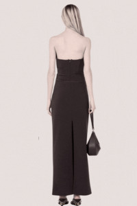 Lior Strapless Dres | Espresso