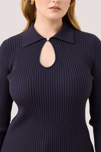 Nell Knit Top | Navy