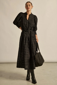 Vesper Dress | Black Check