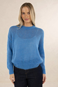 Emmy Mohair Jumper | Cobalt Blue