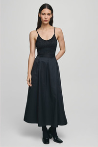MSCH Eurasia Strap Top | Black/Silver