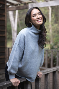 Chantae Jumper | Speck Blue