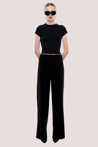 Ena Pelly: Alessa Relaxed Soft Jersey Pant | Black