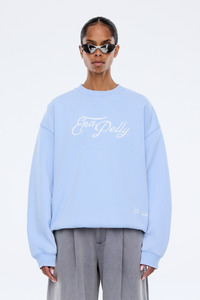 Ena Pelly: Mila Oversized Sweater | Soft Blue