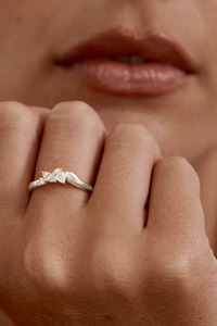 Jewellery 1: Sterling Silver Crystal Wings Ring