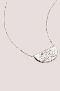 Sterling Silver Lotus Necklace