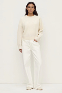 Assembly: Amerie Cashmere Knit Jumper | White