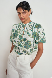 Charm Top | Garden Paisley
