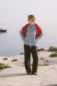 Tops 1: AJ Crest Palermo Shirt | Sea Blue