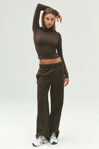 Jeans And Pants: Voltage Straight Leg Trackpant | Coffee