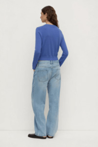 Orina Cotton Cashmere Cardigan | New Blue