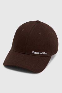 Camilla And Marc: Thome Embroidered Cap | Chocolate