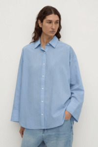 Assembly: Delaney Italian Stripe Shirt | Blue
