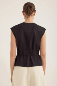 Jac Jack: Bonne Crushed Cotton Top | Inkwell