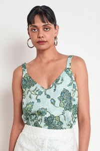 Zoe Kratzmann: Tidal Top  Fern Paisley