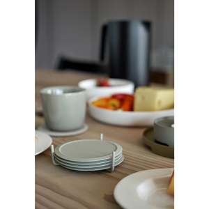 Kitchen Serveware Ceramic Pottery: Zone - Grey Coasters set of 6