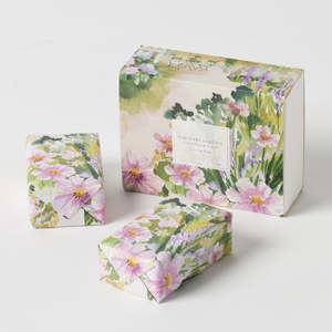 Body: Pilbeam Living Country Garden French Pear & Vanilla Hand & Body Soap - Set of 2 Wrapped