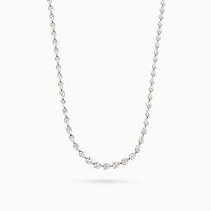 KEIRA PEAR DIAMOND TENNIS NECKLACE