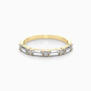 Diamond Coloured Stone Rings: GWEN BAND