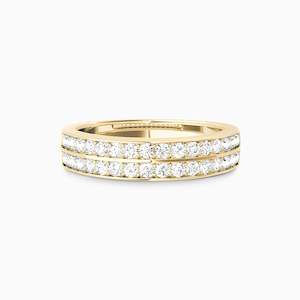 Diamond Coloured Stone Rings: HAYES DIAMOND BAND