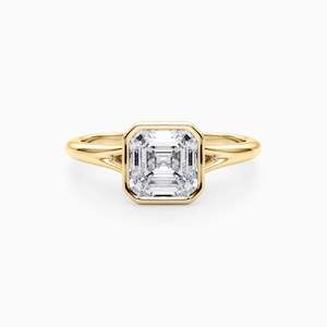 NOVA ASSCHER BEZEL SOLITAIRE