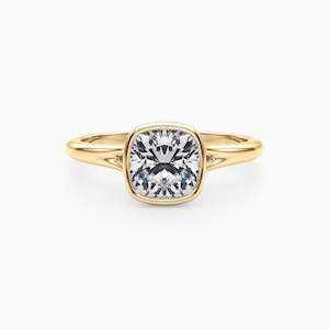 Engagement: NOVA CUSHION BEZEL SOLITAIRE