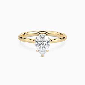 Engagement: MILA PEAR CATHEDRAL SOLITAIRE