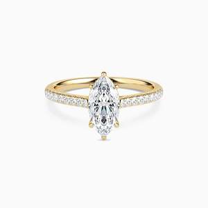 Engagement: LUNA MARQUISE ACCENTED SOLITAIRE