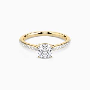 LUNA CUSHION ACCENTED SOLITAIRE