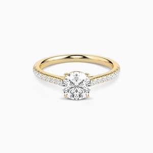 LUNA ROUND ACCENTED SOLITAIRE