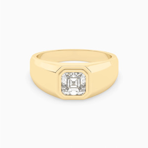 Mens Engagement: LOUIS ASSCHER SOLITAIRE