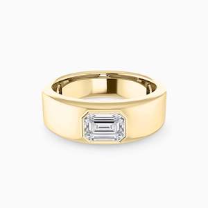 Mens Engagement: THEO EMERALD SOLITAIRE