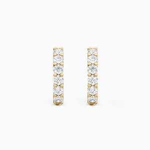 Huggies Hoops Earrings: ZARA PETITE DIAMOND HUGGIES