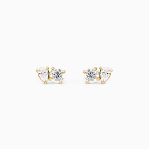 EVIE DIAMOND DUO STUDS