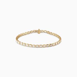 KAIA EMERALD BEZEL TENNIS BRACELET