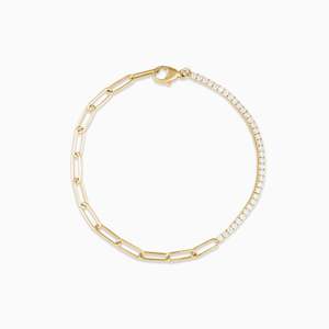 Diamond Tennis Bracelets: PIPER DIAMOND & CHAIN TENNIS BRACELET