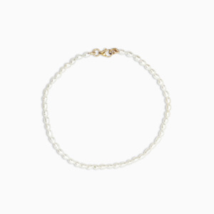 Coloured Stone Pearl Bracelets: ZOE PETITE PEARL BRACELET