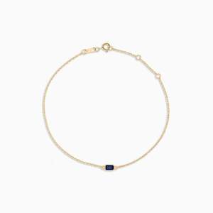 ALIX PETITE EMERALD BEZEL BRACELET