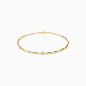 MAIA DIAMOND BEZEL BANGLE