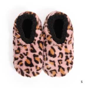 Sploshies Foot Covering: Sploshies - Women's Small Leopard Pink Foot Covering Slipper